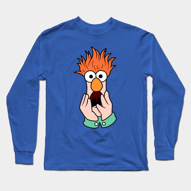 Beaker Muppets Long Sleeve T-Shirt by valentinahramov